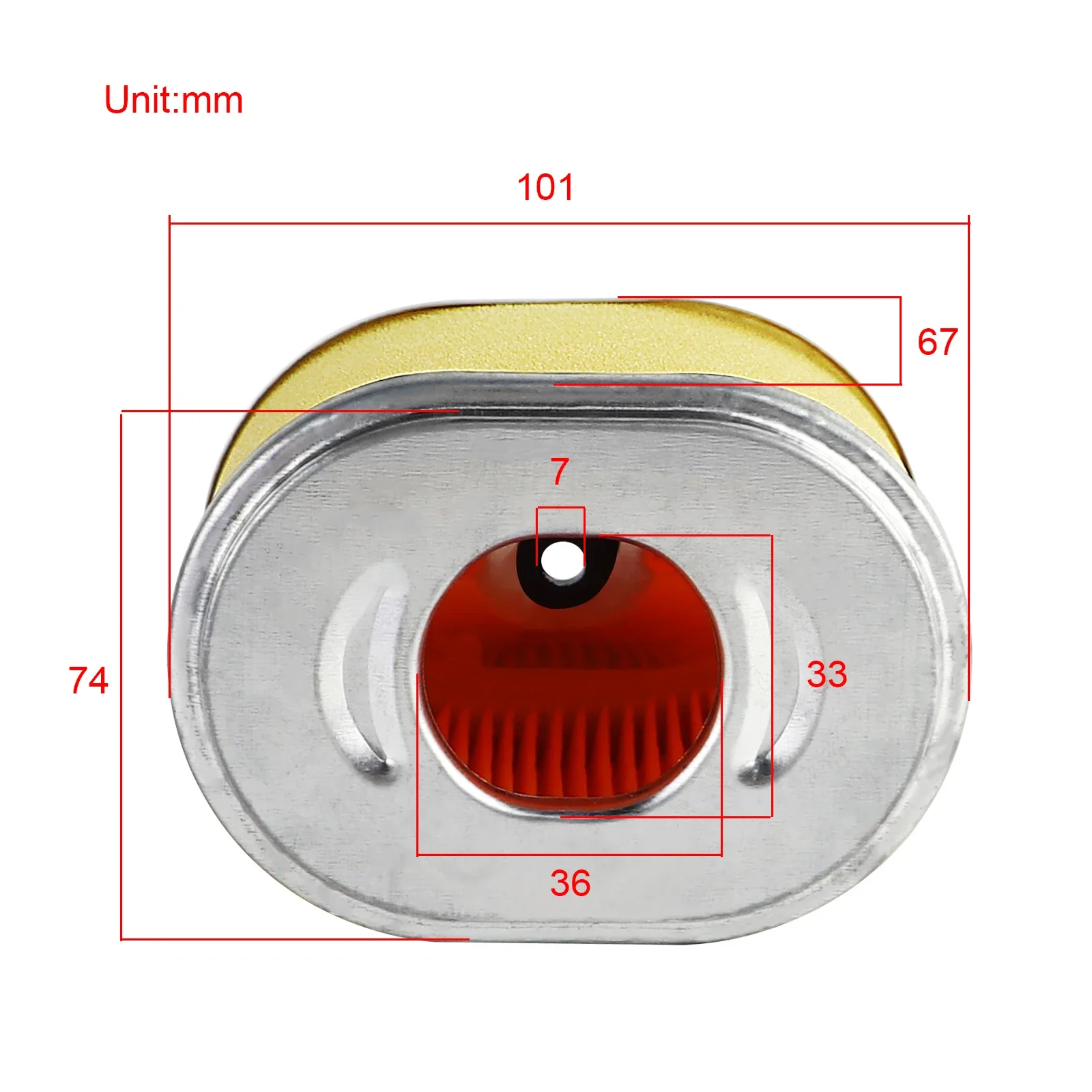 2 Packs Lawn Mower Air Filter Air Cleaner for Honda GX110 GX120 GX140 GX160 GX200 EG2200 EG2500 EZ2500