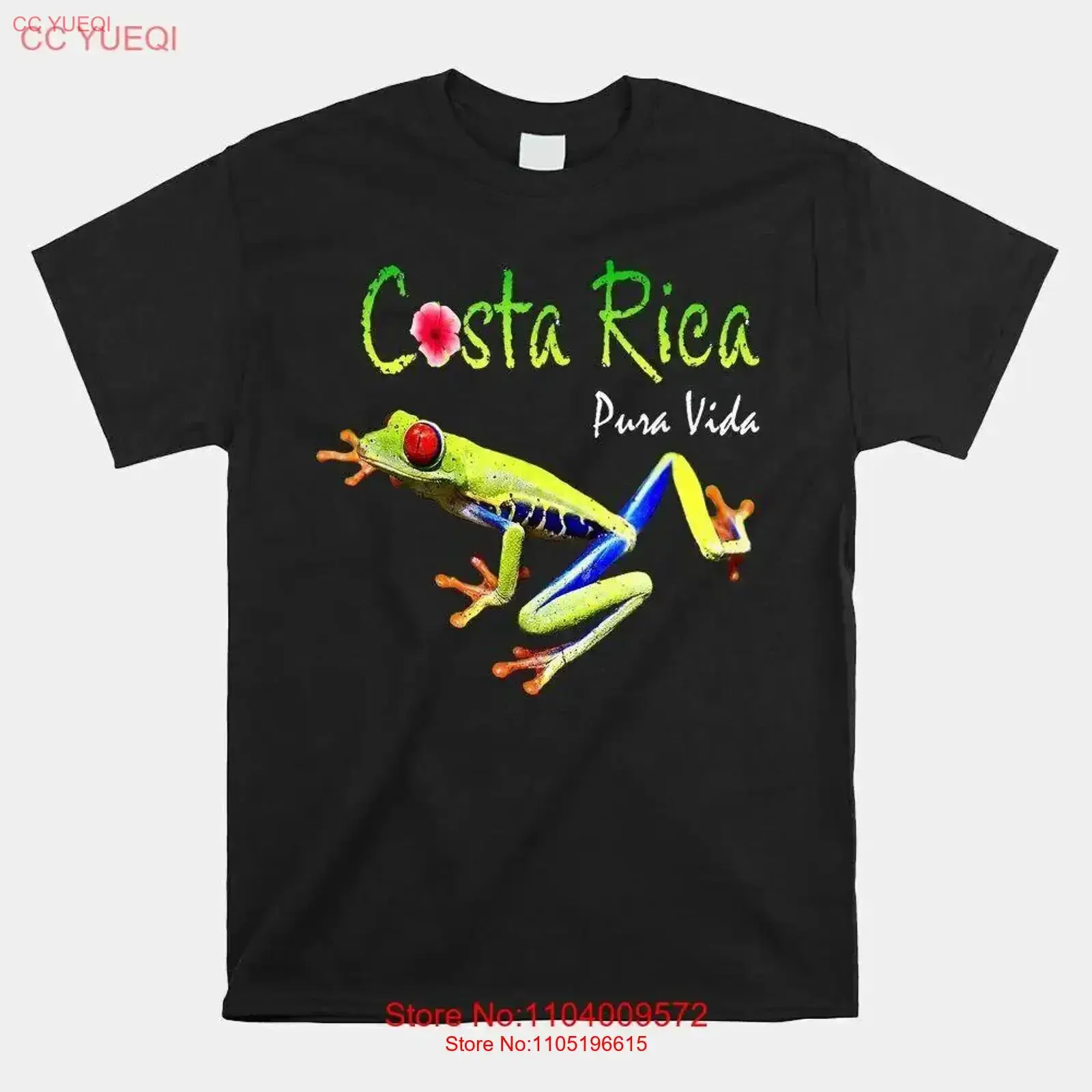 Costa Rica Pura Vida recuerdo de viaje vacaciones Rana naturaleza camiseta tamaño S 5XL vintage lavado Casual estirado streetwear