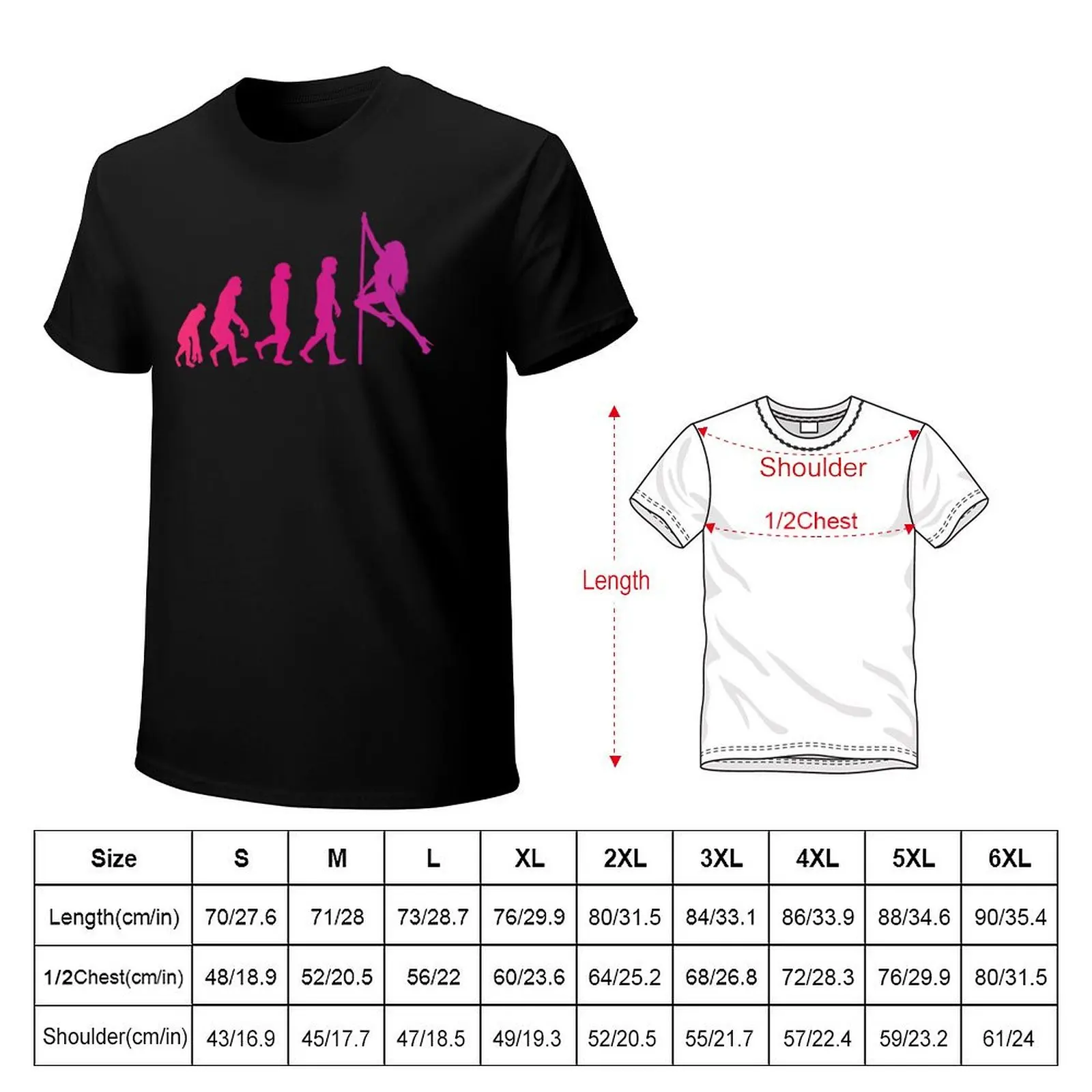 Pole Sport Dance Evolution Dancer Acrobatics T-Shirt Breathable Basic Cotton T-Shirt