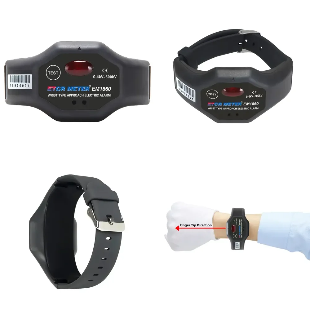 

ETCR EM1860/EM1860C Series Easy to Carry Wrist Type Approach Electric Alarm