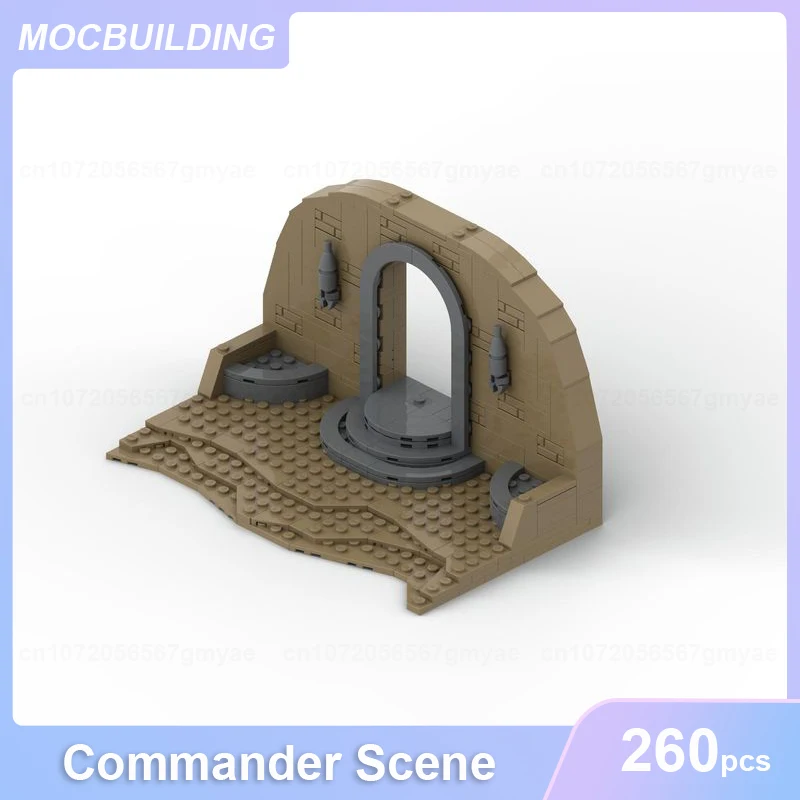 

Commander Scene Display Mini Scale MOC Building Blocks Architecture DIY Assemble Bricks Creative Collect Toys Xmas Gifts 260PCS