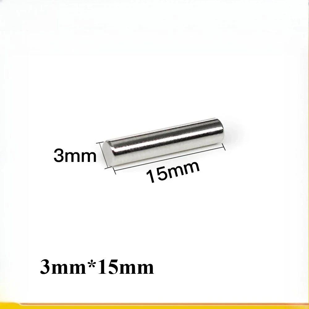 3x15mm Powerful Strong Magnetic Magnets 3x15mm Small Round Magnets For Fridge, DIY, Building, Scientific, Craft, Education 3*15