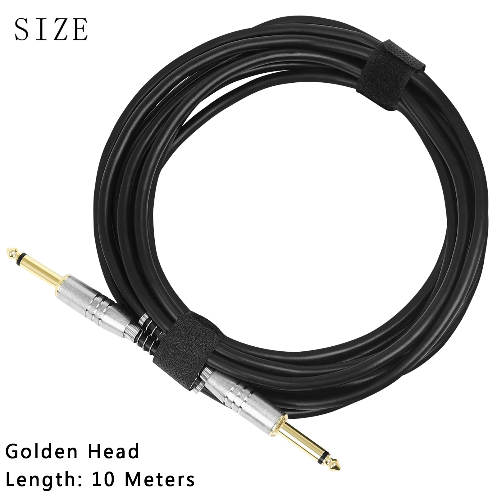 3/5/10M Gitarre Audio Kabel 6,35mm Stecker Kein Lärm Audio Draht Kabel Musical Instrument Zubehör teile für Elektrische Gitarre Bass – Detail 9