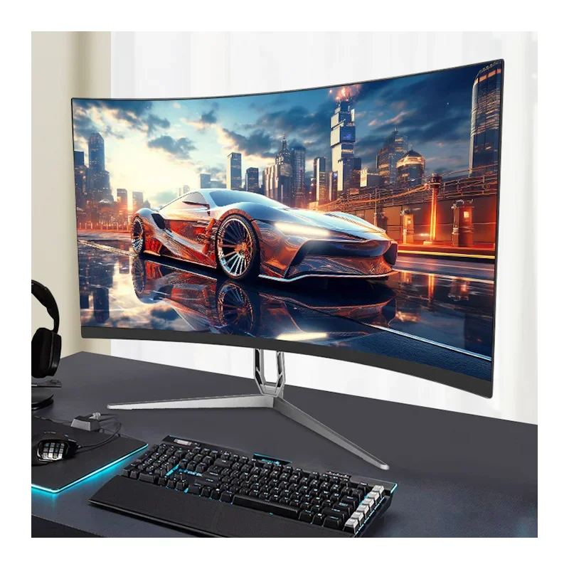 High-Resolution 100Hz LED 32 Inch MVA 2560x1440 HD-MI DP Curved Desktop Computer Gaming Screen Monitors - Unmatched Clarity