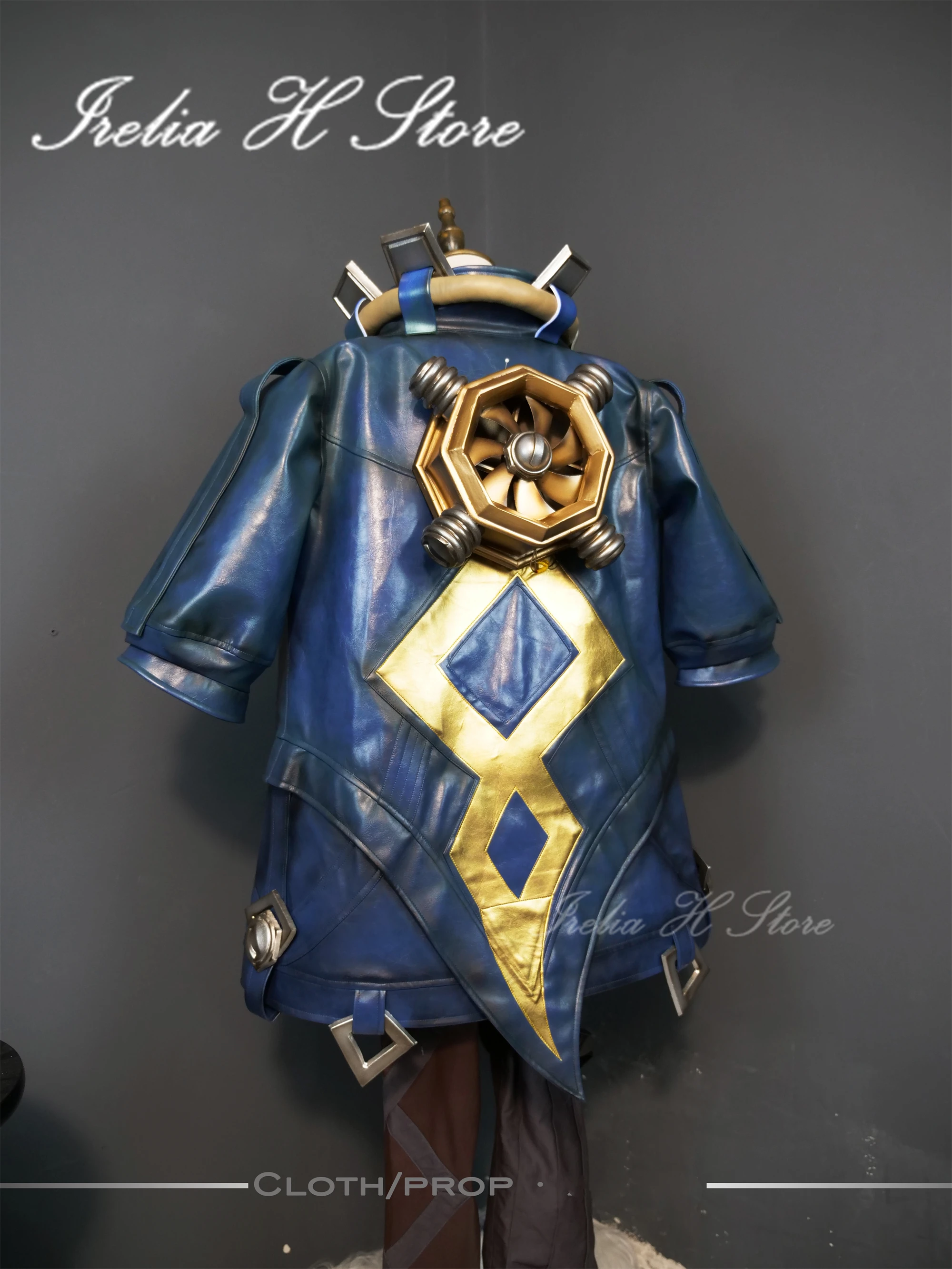 Irelia-conjunto completo de accesorios para disfraz de Cosplay, conjunto de arma, talla personalizada, LOL, la chispa de Zaun Zeri cromas