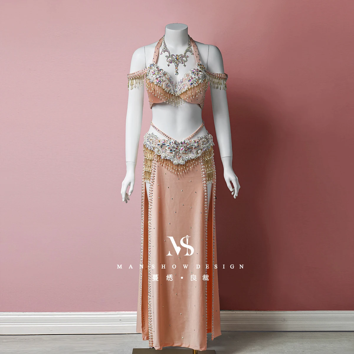 Customized Belly Dance Performance Outfit Straight Tube Skirt Race Outfit Slim Fit Hip Hugging Oriental Dance Costume