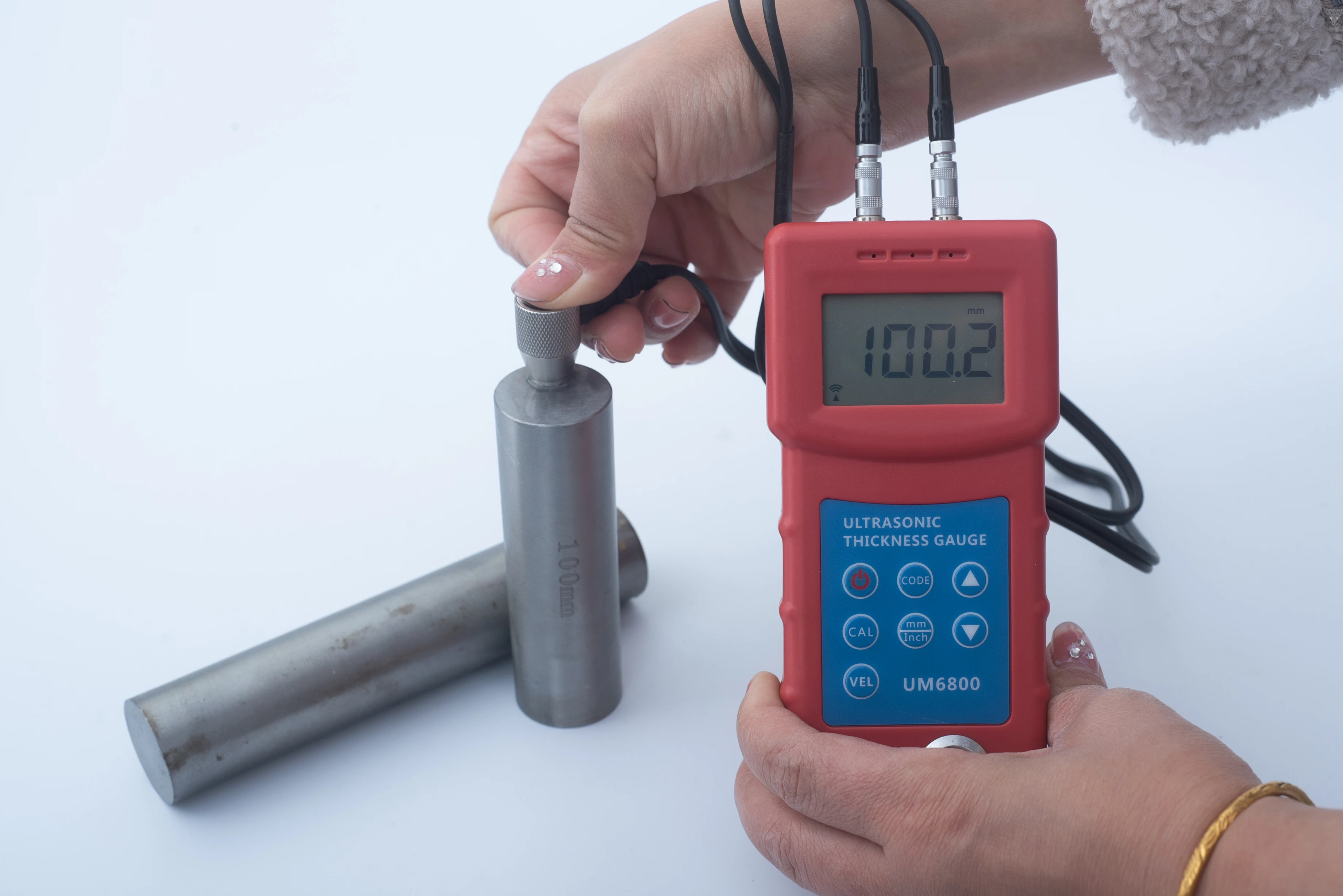 Gold Plating and Plastic Film Thickness Gauge Measurement Portable Ultrasonic Thickness Gauge Meter UM6800