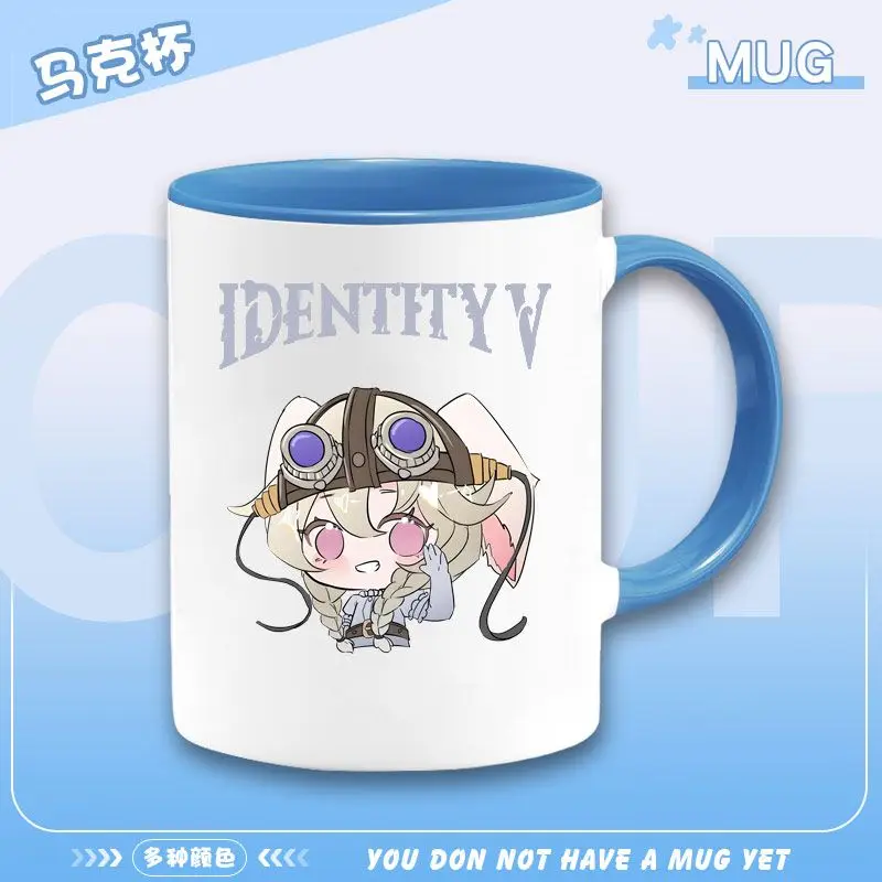 Identidade V Anime Jogo Cos Jardim Dançarina Feminina Naiad Geisha Etc. Caneca de cerâmica unissex simples com bloqueio de cor e presente de copo de água