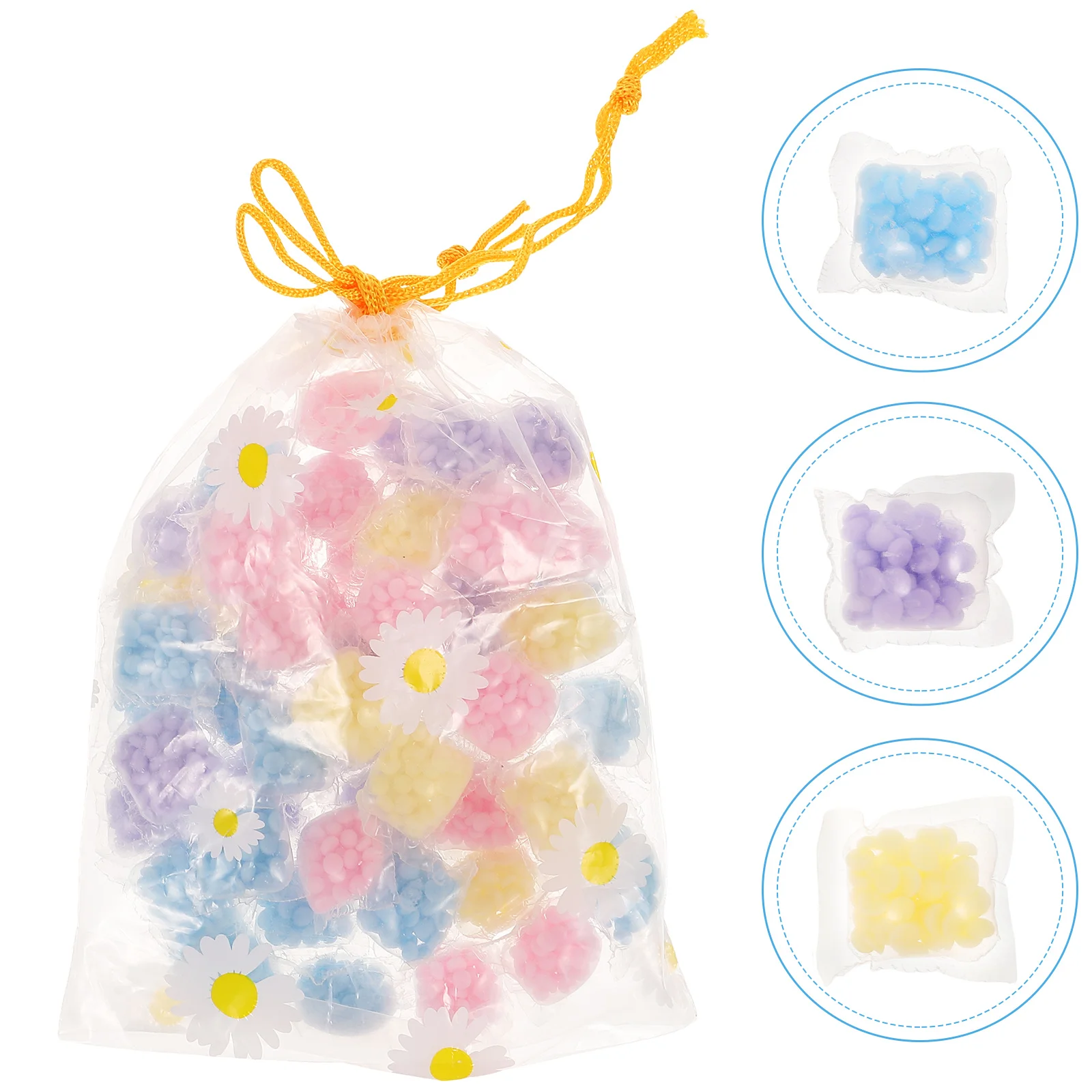 50 Pcs Fragrance Condensate Beads Perfume Home Laundry Cleaning Tools Clothes Wash Scent Softener Washing