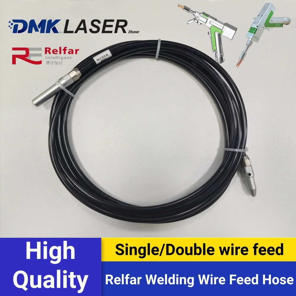 Relfar Original Laser Welding Single/Double Wire Feeder Hose 5m Feeding Tube for Relfar FWS-01A FWS-02A FWS-03A Wire Feeder