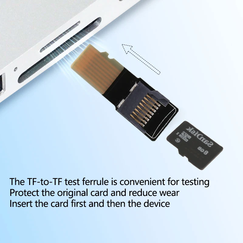 Cartão de memória micro sd tf macho para fêmea, adaptador de extensão, ferramenta de teste, conector pcba para celular, computador, mp3, mp4, gps