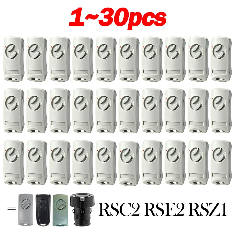 1~30PCS ECOSTAR RSC2 RSZ1 RSE2 Liftronic 500 700 800 Portronic D5000 D2500 S4000 Garage Door Opener Remote Control 433.92MHz