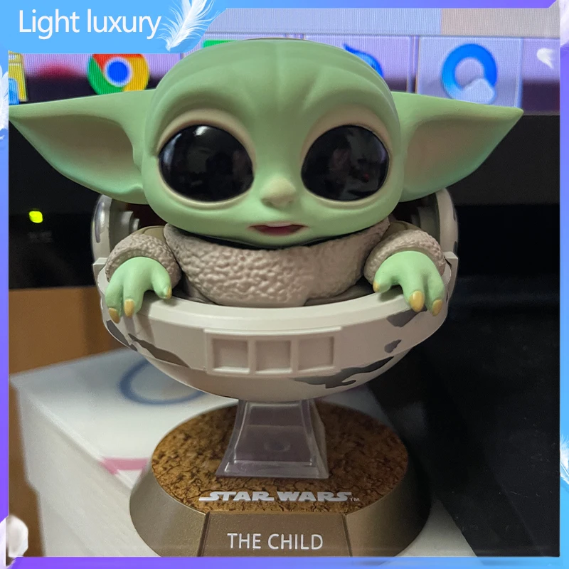 

Hottoys Star Wars Mandalorian Baby Yoda Grogu Dolls Figure Model Decoration Toys 7.5 To 20 Cm Mini Xmas Gifts For Childre Toys