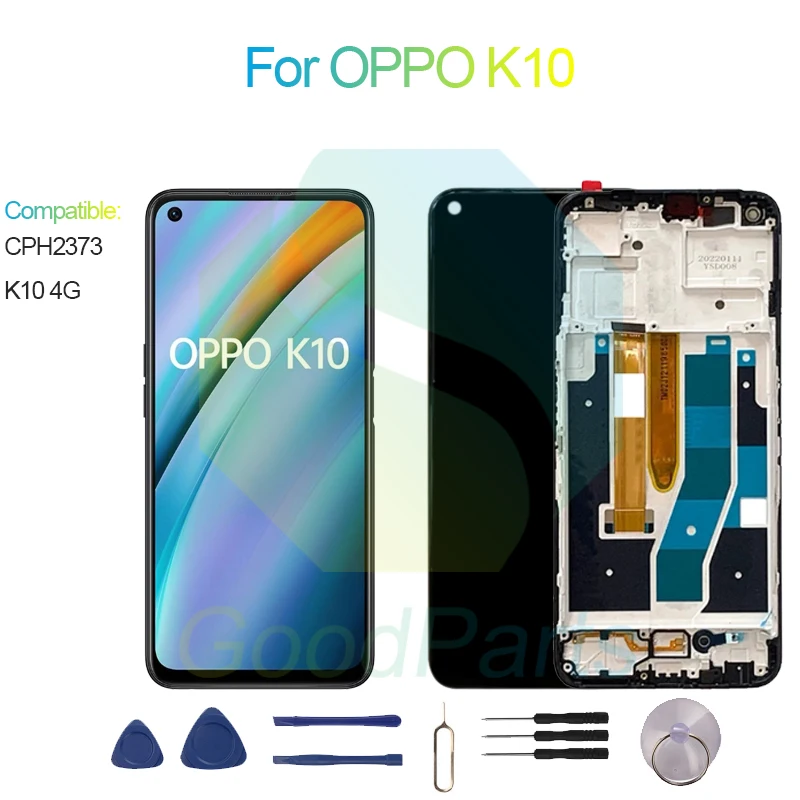 

For OPPO K10 Screen Display Replacement 2400*1080 CPH2373,K10 4G LCD Touch Digitizer