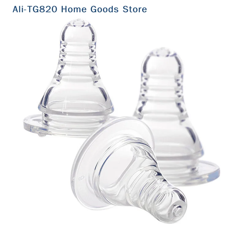 

[TG820]Natural Flexible Soft Silicone Pacifier Nipple Replacement Feeding Milk Bottle