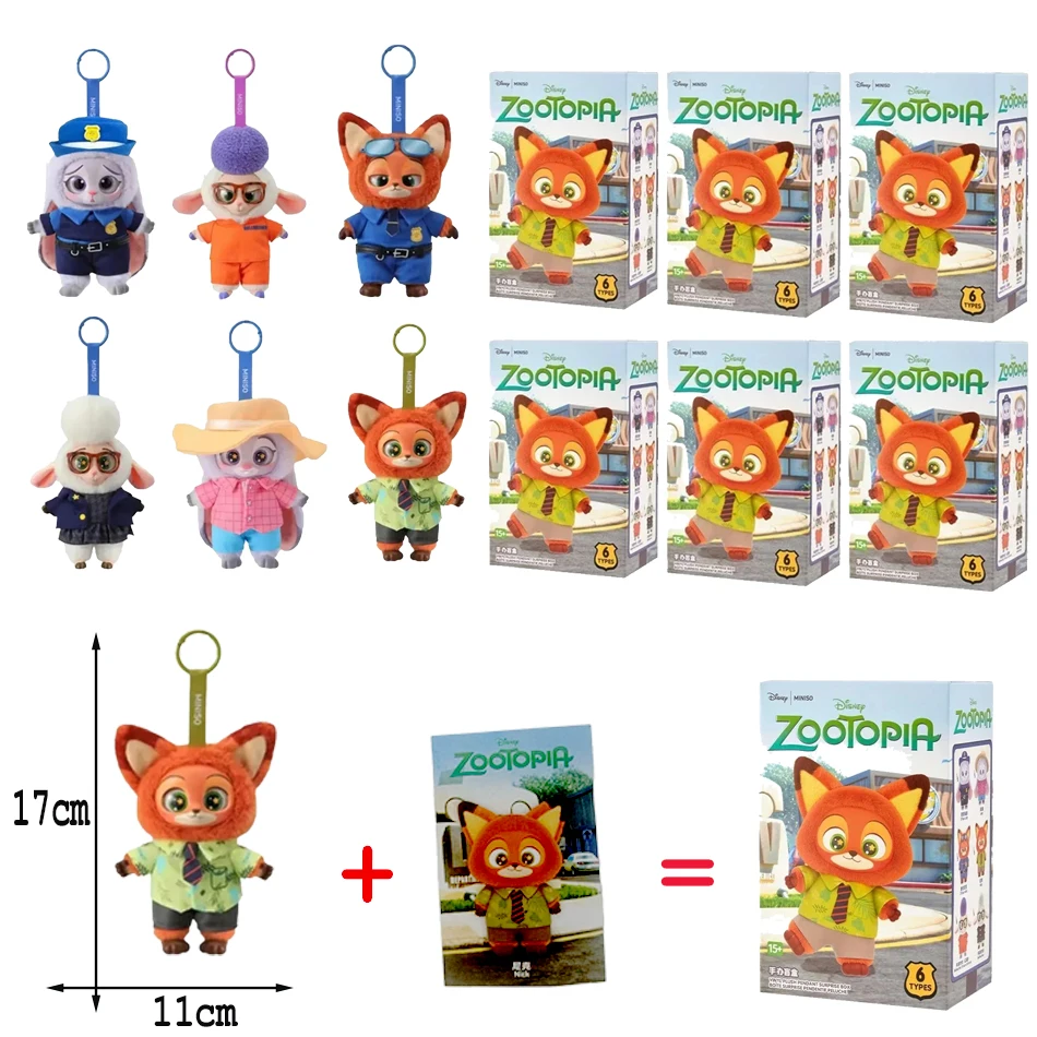 

2026Новинка, хит, виниловая серия Zootopia, слепая коробка, милый персонаж мультфильма, виниловая плюшевая сумка, подвеска, игрушка, кукла, загадочная коробка, модные игрушки, подарок
