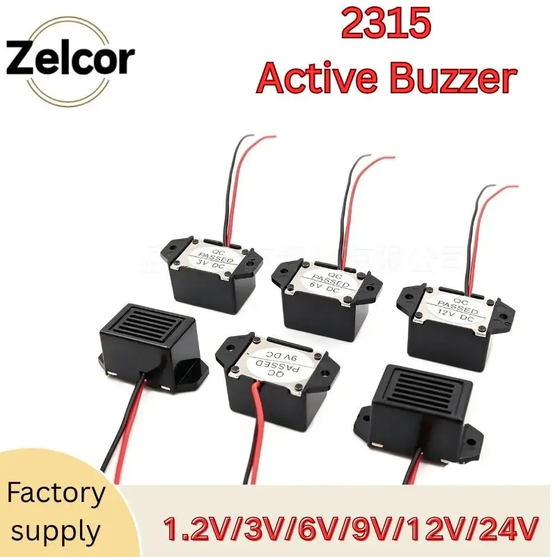 Mini Electronic Alarm Buzzer Alarm Buzzer 2315 DC 3V 6V 9V 12V 24V 90dB Alarm Buzzer High Decibel Vibration Alarm Sound