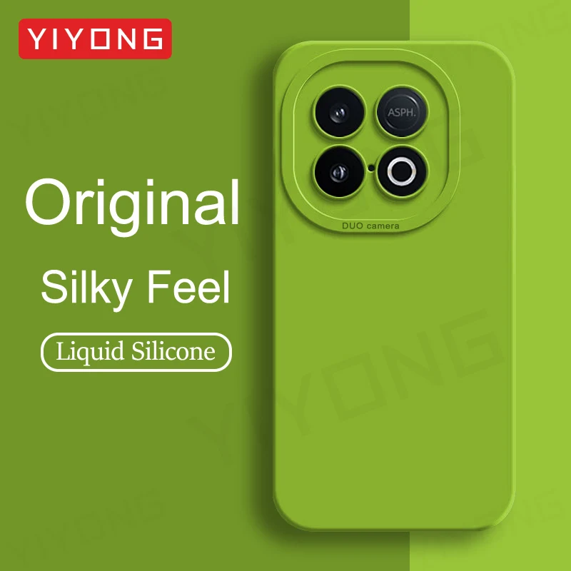 For IQOO Z10 Turbo Case YIYONG Silky Feel Liquid Silicone Soft Cover For VIVO IQOO Neo 10 Neo10 Z10 Turbo Pro Z10x Phone Cases