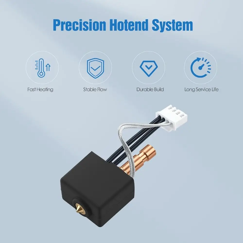 Quick Swap Hotend Kit Tool-Free Installation 0.4mm Nozzle 3D Printer Hotend for ANYCUBIC Kobra S1/S1 Combo 3D Printer