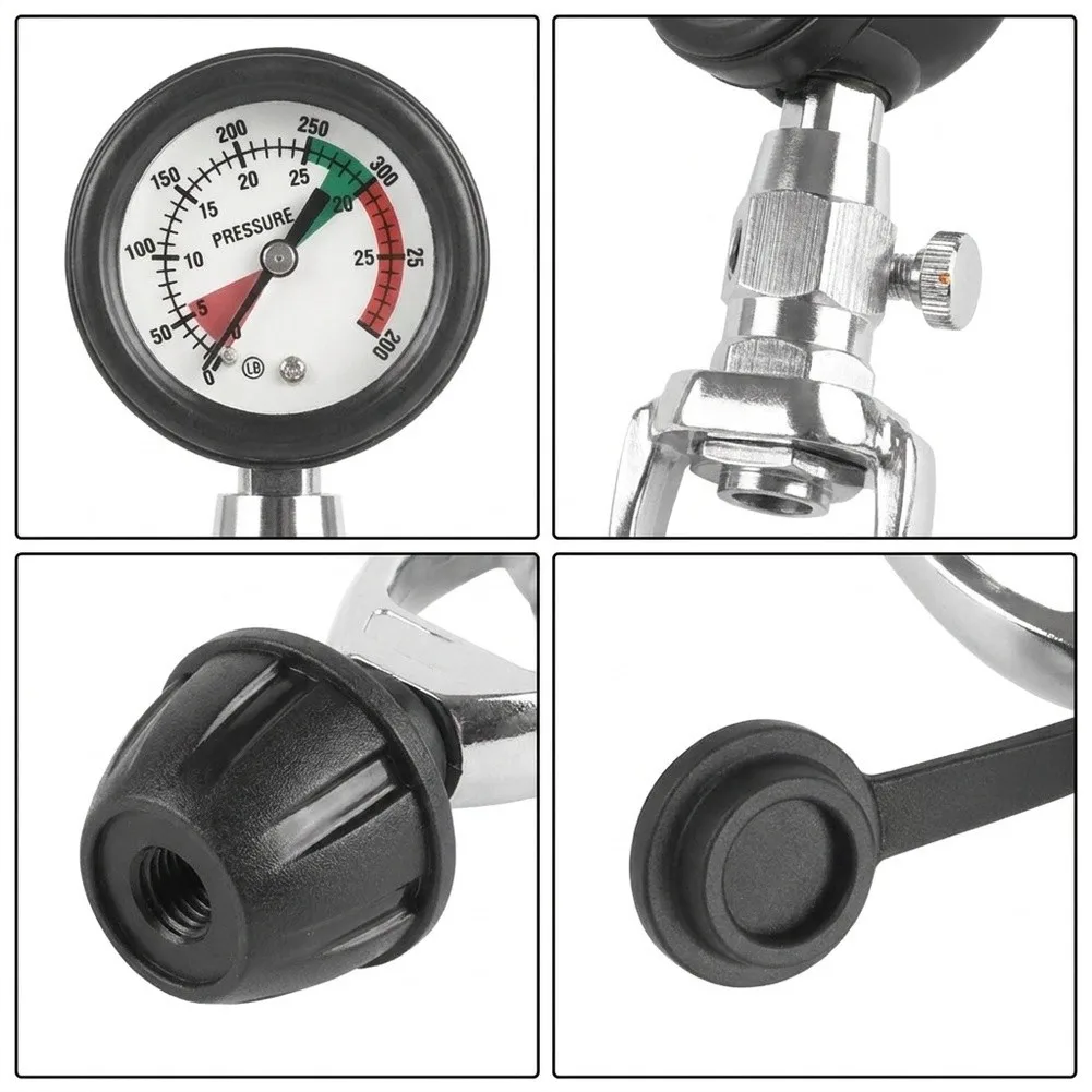 Brass Pressure Gauge For Scuba Accessory for dial Diameter 61mm 300Bar Gauge Accurate Pressure Measurement For Night Diving