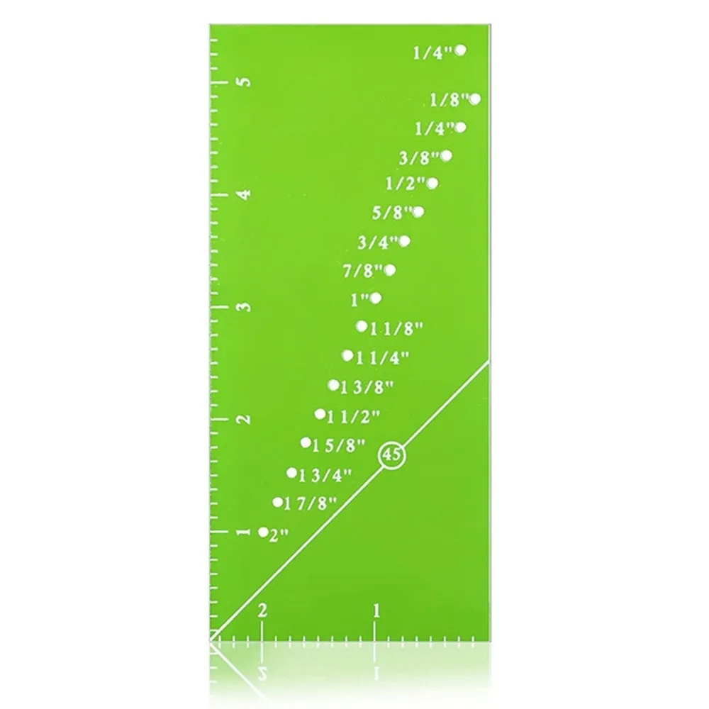 1/8 To 2 Inch Seam Ruler Seam Allowance Guide Rulers Seam Guide Ruler Sew Allowance Ruler DIY Allowance Ruler Perforated Seam