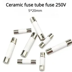 10PCS 5*20mm Ceramic fuse Slow Blow tube fuse With a pin 5x20mm 250V 0.5A 1A 2A 3A 4A 5A 6A 7A 8A 10A 12A 15A 20A 25A 30A