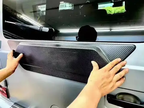 जी वैगन कार्बन फाइबर स्पेयर टायर रिप्लेसमेंट ट्रिम रियर डोर कवर बेंज W464 W463A के लिए फिट बैठता है 8 best sales w463a - №8