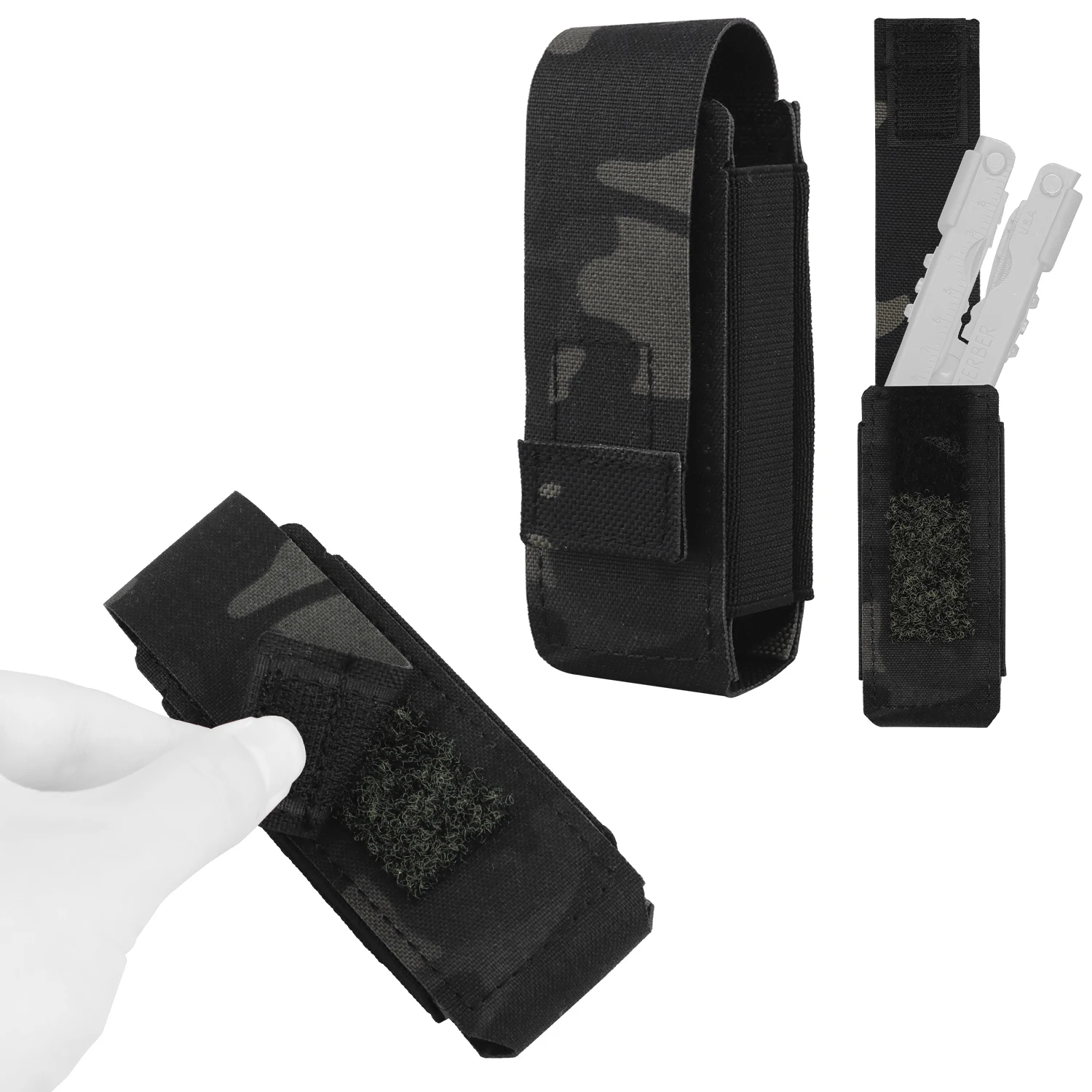 

Многофункциональный подсумок MT Molle для пистолетных магазинов (9 мм, .40 S&W, .45, .357), органайзер для фонарика, очков и инструментов, EDC-аксессуар