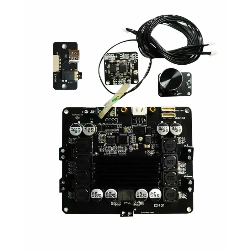 

DSP power amplifier board Bluetooth 5.1 high power DIY subwoofer QCC5125 surround 5 channel electronic crossover tuning