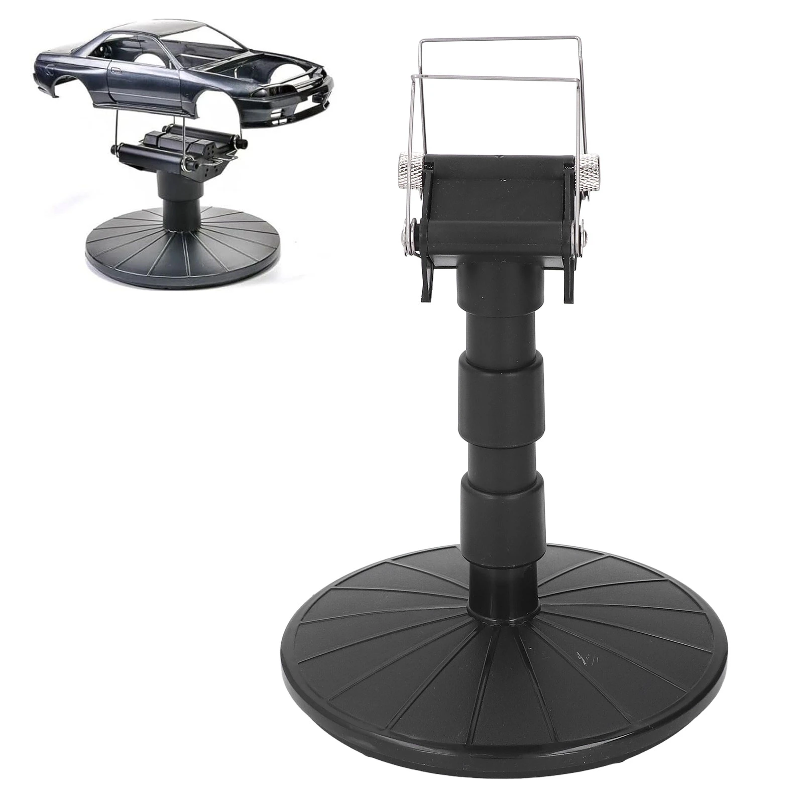 

Paint Spraying Turntable, Spray Work Painting Stand ABS Adjustable Height Spray Work Painting Turn Table Stand