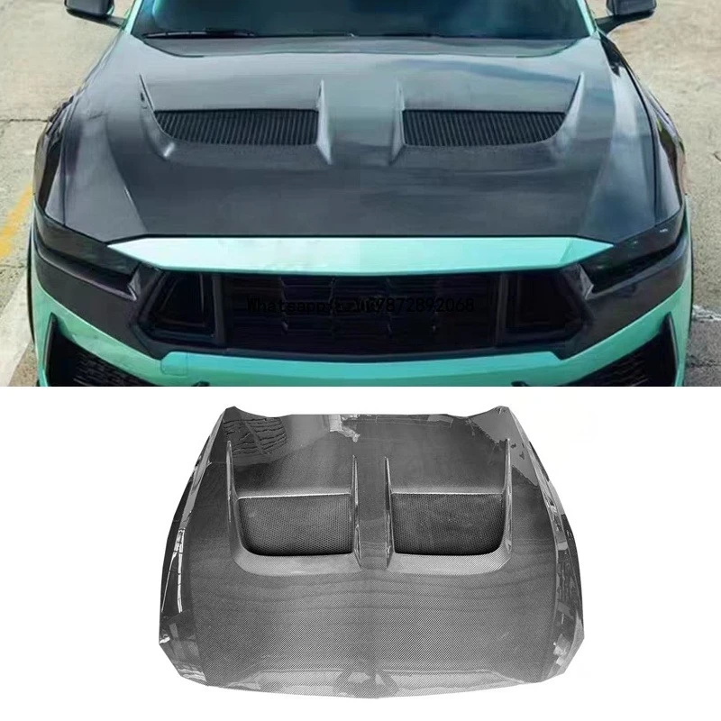 For  Mustang 2024 Carbon Fiber Hood Factory Outlet Hot Sell Car Body Kits Other Auto Parts