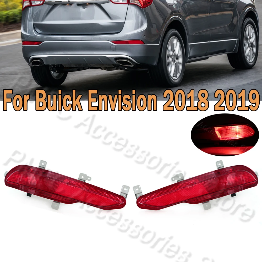 

Rear Bumper Brake Light Reflector Stop Lamp Fog Light Warning Lamp Tail Lamp Red Lens Car Light For Buick Envision 2018 2019