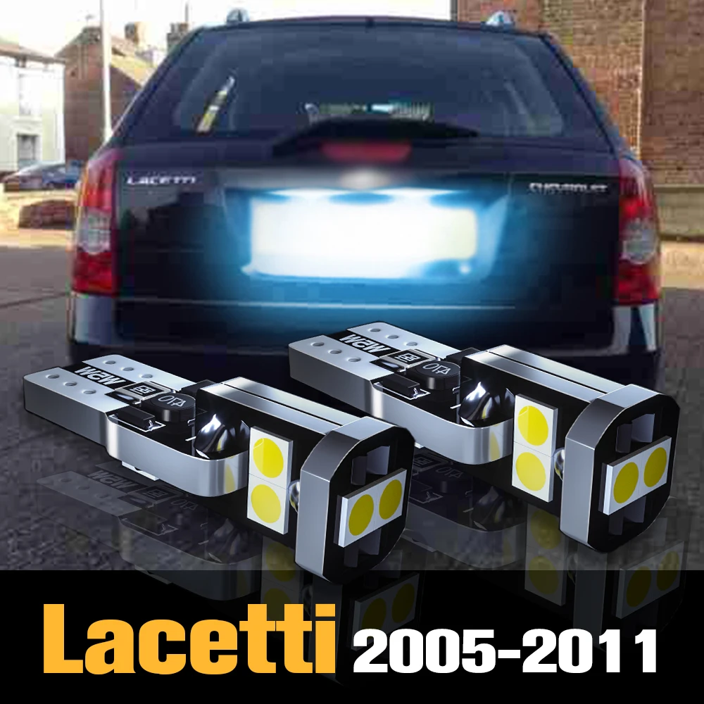 

2pcs Canbus LED License Plate Light Lamp Accessories For Chevrolet Lacetti 2005 2006 2007 2008 2009 2010 2011