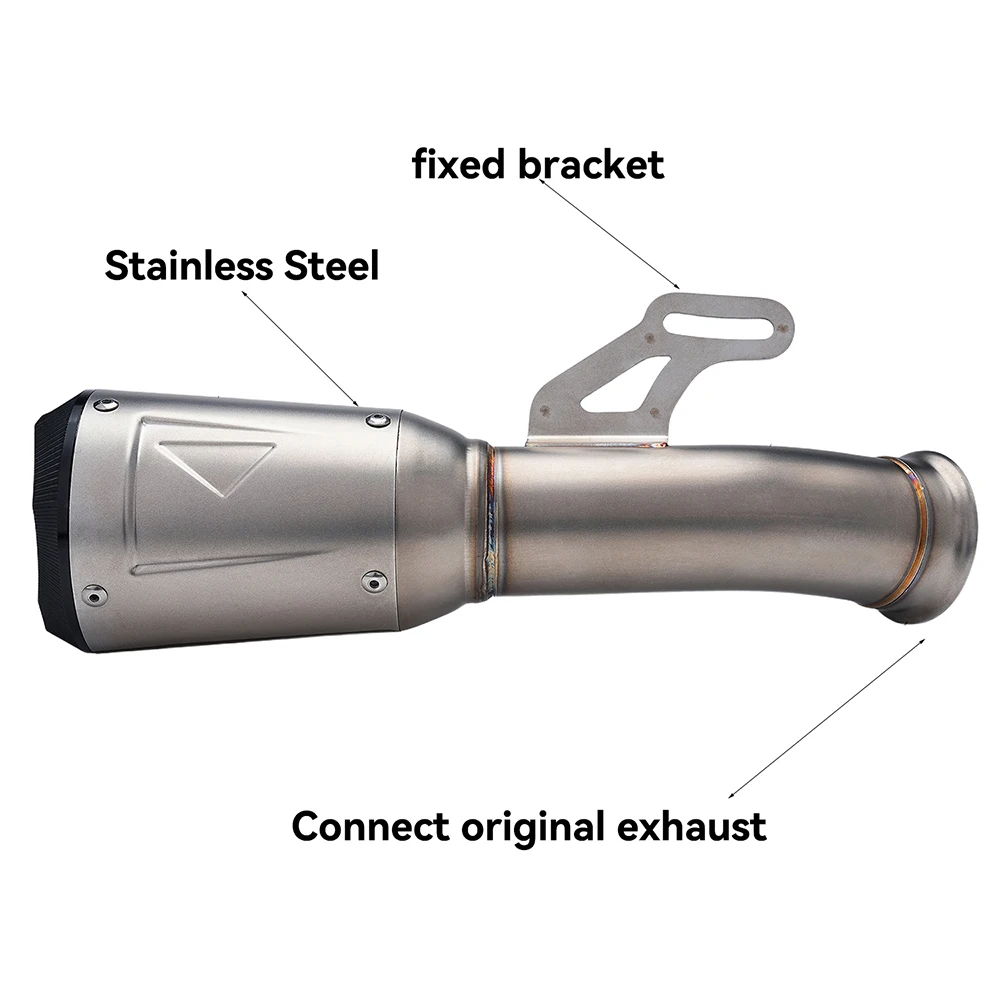 Advanced escape de moto For KTM 1290 Super Duke Muffler System Exhaust Header Link Mid Pipe Slip On