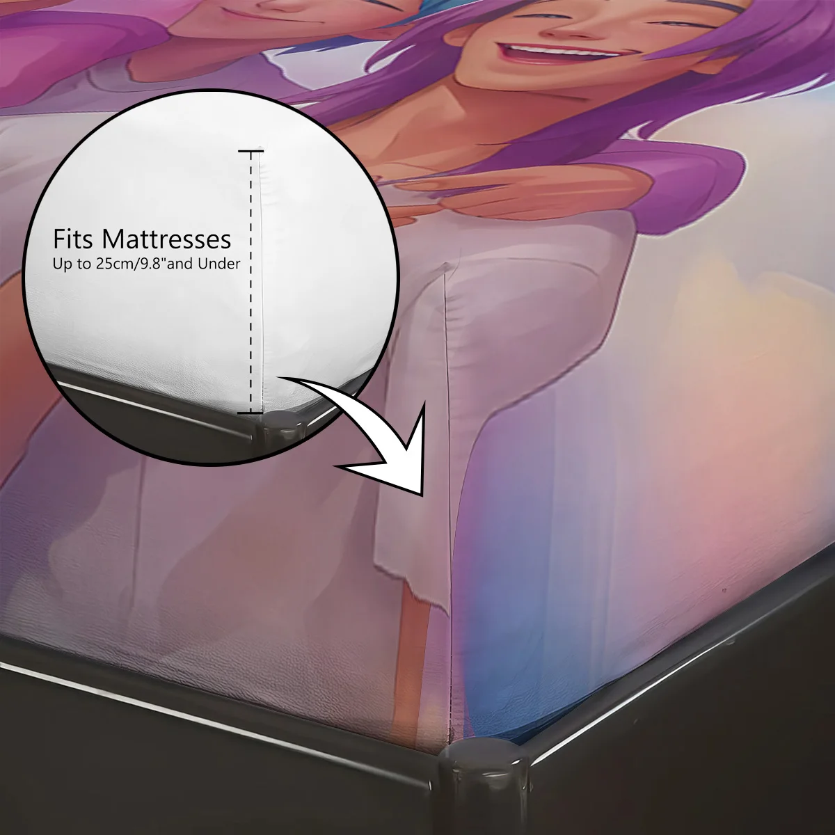 3 قطعة K-Pop شيطان الصيادين طباعة coreless غطاء سرير مجموعة أحجام متعددة لينة غطاء السرير غرفة نوم الفراش الديكور آلة قابل للغسل