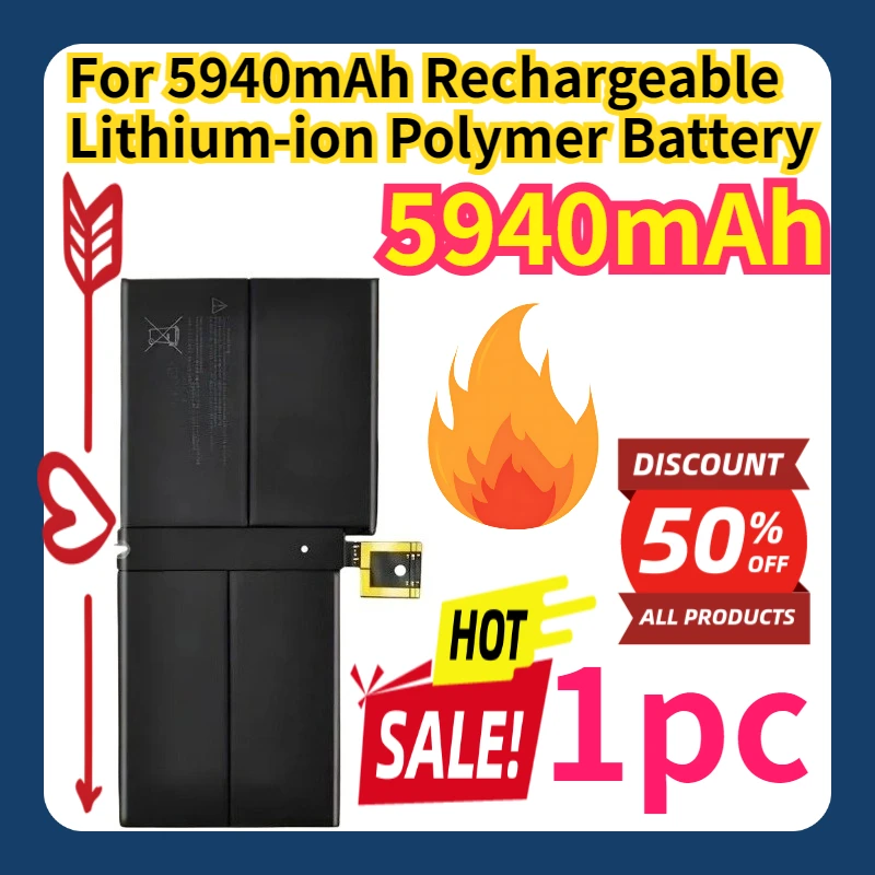 For 5940mAh Rechargeable Lithium-ion Polymer Battery