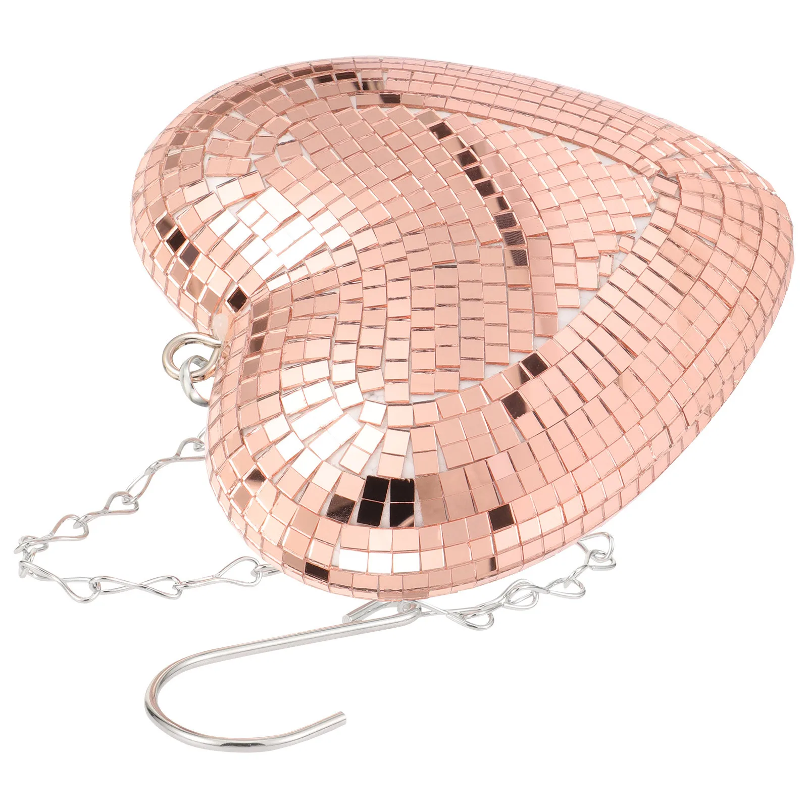 

Heart Mirror Disco Ball Hanging Party Decoration Mirror Surface Decorative Hanging Ball for Club Bar Quirky Wedding Gifts