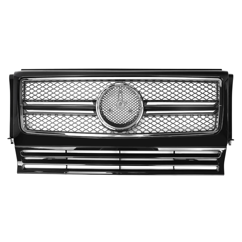 

for Mercedes Benz G class G550 G65 G63 ABS Kidney 990-2018 Silver W463 AMG style Car Front Grille Rear Grill