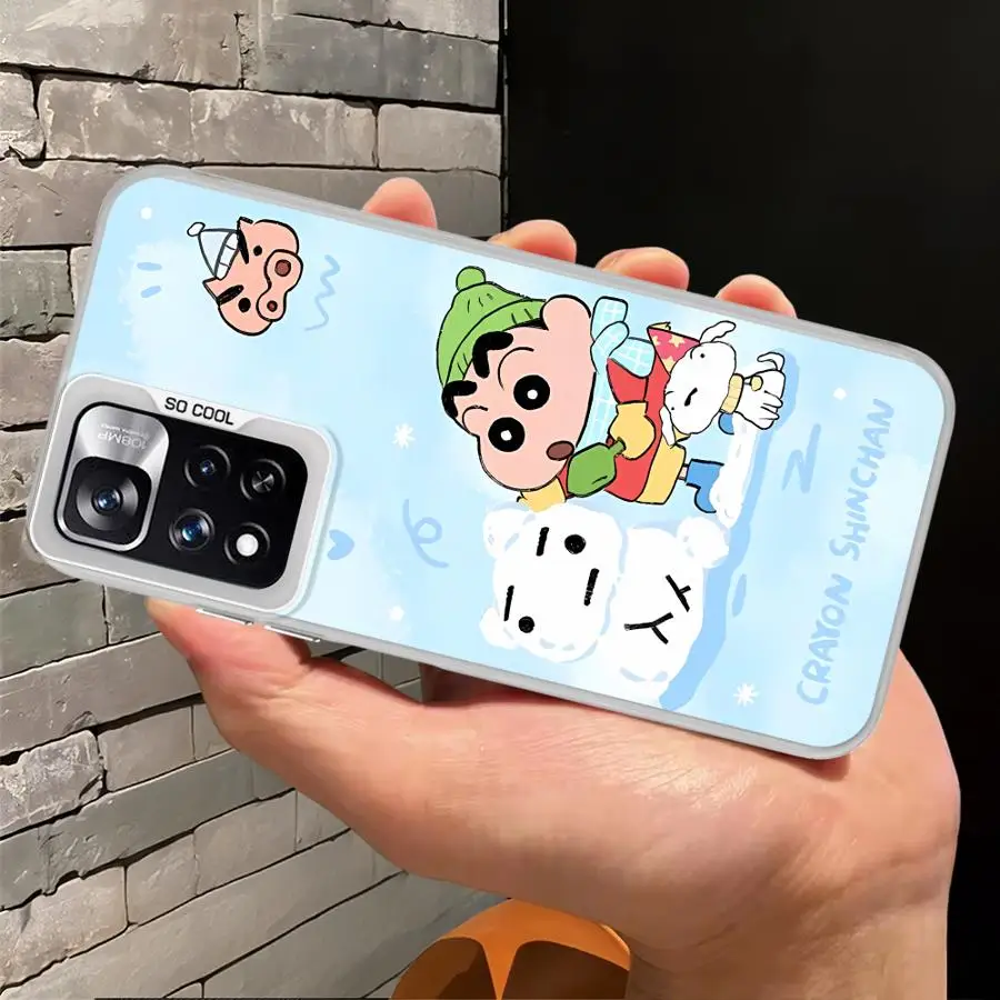 Soft Shell Phone Case for Xiaomi Redmi Note 12 13 14 Pro Plus 11s 10s 10 11 Pro C-rayon S-hinchan Christmas