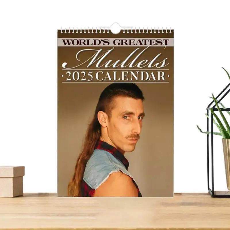 Mullet Calendar Hair Stylist Journal Mullets Calendar Funny 2025 World\'s Greatest Mullets Calendar Journal Calendars For