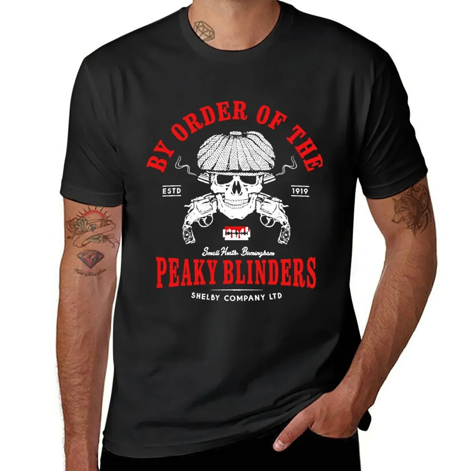 By Order Of The Peaky Fookin\' Blinders T-Shirt Short sleeve tee graphics mens workout shirts