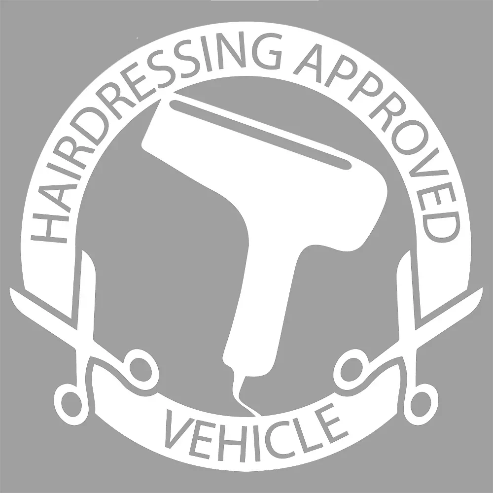

Funny Hairdressing Approved Vehicle Convertible Car Vinyl Decal Sticker JDM DUB