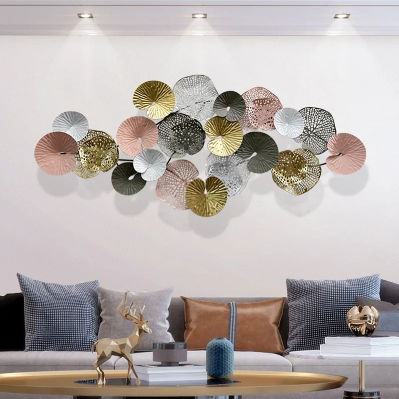 

European-style Ornamental Iron Wall Art for Living Room 3D Creative Metal Sculpture for Sofa Background Wall Decoration
