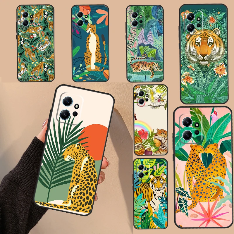 art jaguar aesthetic Case For Xiaomi Redmi Note 8 9 10 11 12 Pro 12S 11S 10S 9S Redmi 12 9C 10C 12C Cover Shell