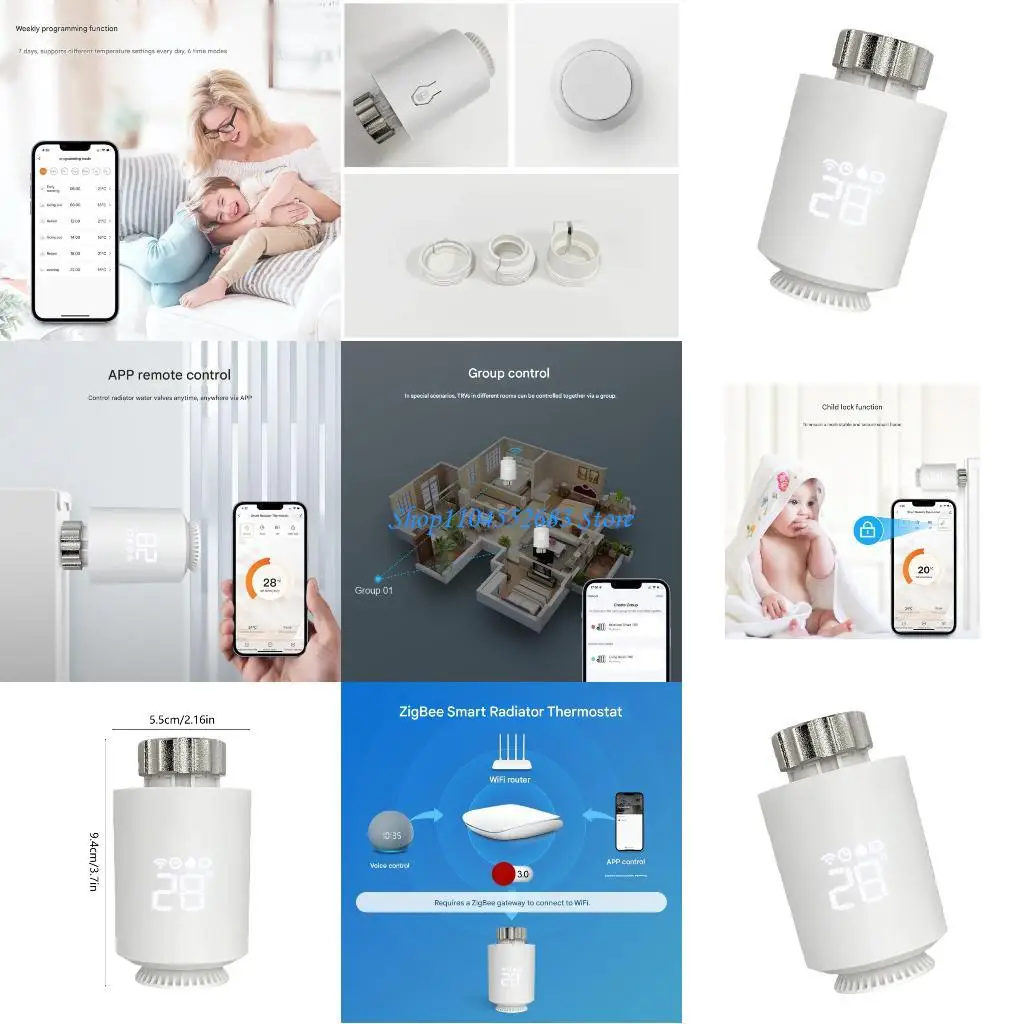 

Y6GD Small Thermostatic Valves Intelligent Temperature Control Valves Energy Efficient Small Valves for Home Heating System