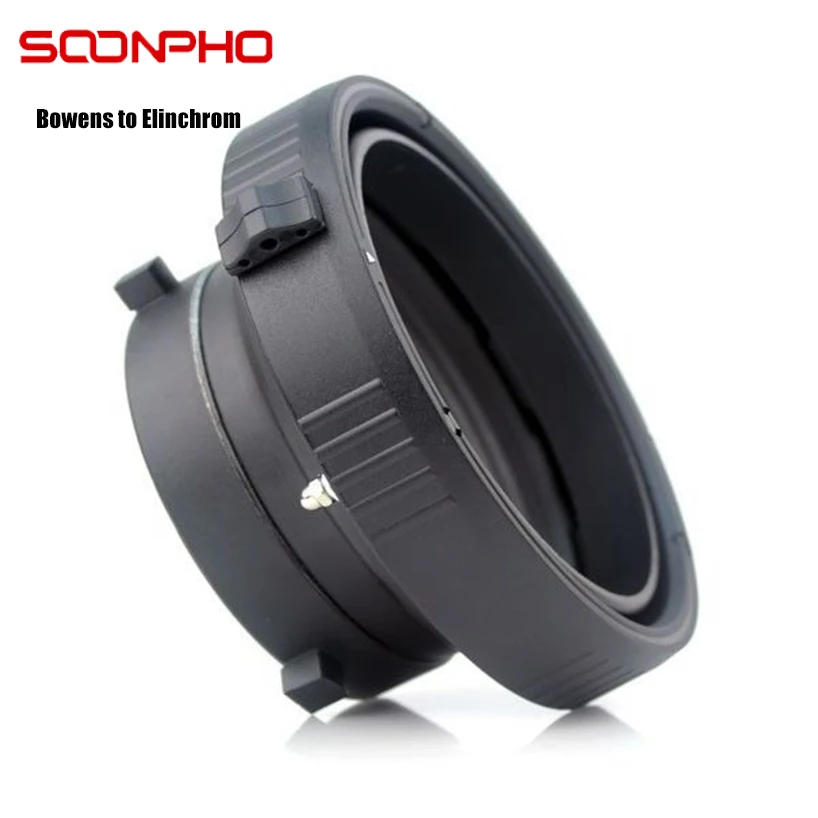 

Soonpho Bowens to Elinchrom Interchangeable Mount Ring Adapter Bowens Mounts Flash Adapter for Studio Flash Strobe