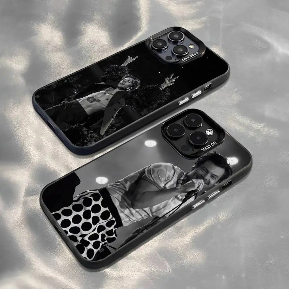 Funda para Teléfono H-Harry Styles para iPhone 17, 16, 15, 14, 13, 12, 11 Plus, Pro Max, XS, Funda Plateada Colorida
