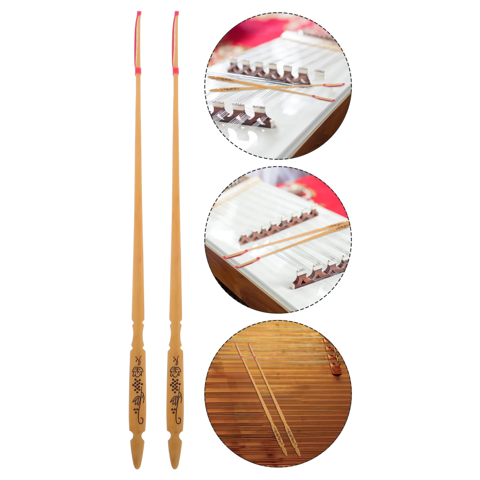 

2pcs Chinese Yangqin Sticks Professional Dulcimer Hammer Mallets Rosewood Durable Elegant Design Performance Practice String