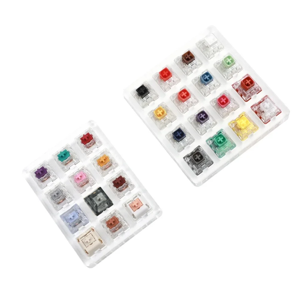 16 12 Key Kailh Speed Silver Box Navy Jade Royal Pink Cream Polia Holy Pandas Switches Shaft Testing Tool Switch Tester