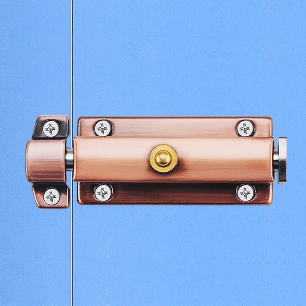 New Stainless Steel Door Lock 3Inch Automatic Spring Door Latch Hardware Self-locking Security Bolt Latch Door